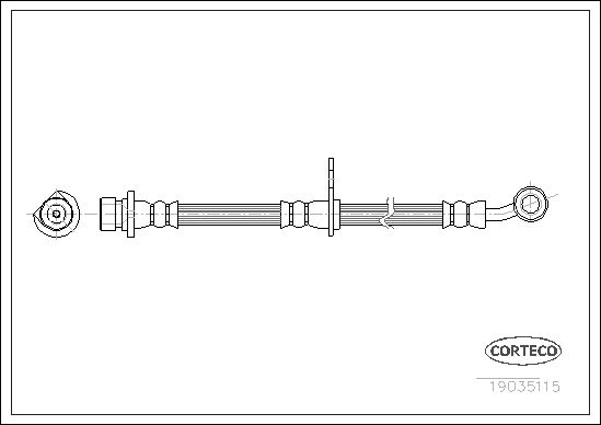 CORTECO 19035115 Brake Hose