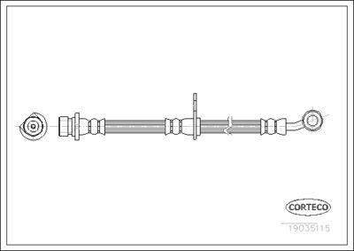 Brake Hose CORTECO 19035115