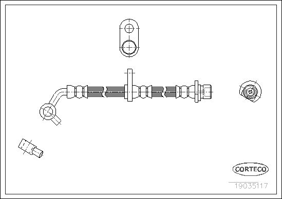 CORTECO 19035117 Brake Hose