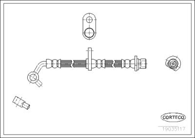 Brake Hose CORTECO 19035117