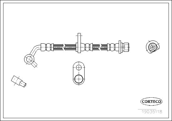 CORTECO 19035118 Brake Hose