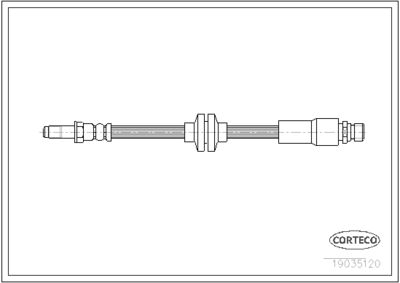 Brake Hose CORTECO 19035120