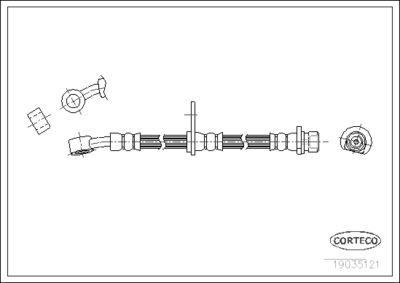 Brake Hose CORTECO 19035121