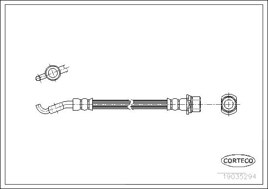 CORTECO 19035294 Brake Hose