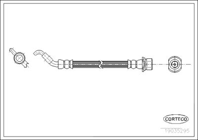 Brake Hose CORTECO 19035295
