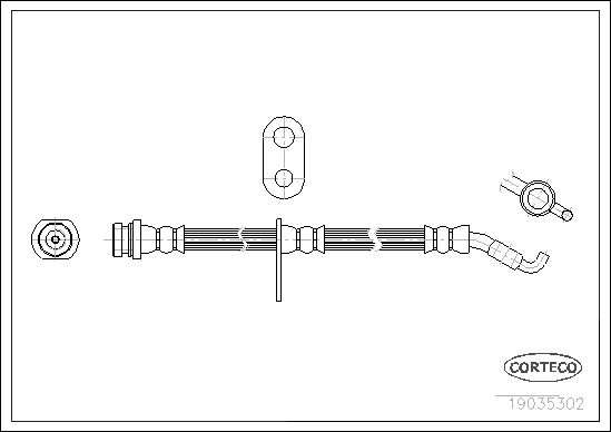 CORTECO 19035302 Brake Hose