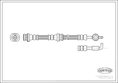 Brake Hose CORTECO 19035303