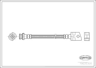 Brake Hose CORTECO 19035305