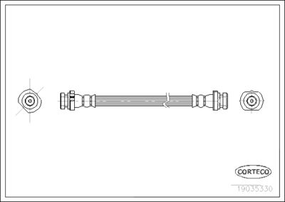 Brake Hose CORTECO 19035330
