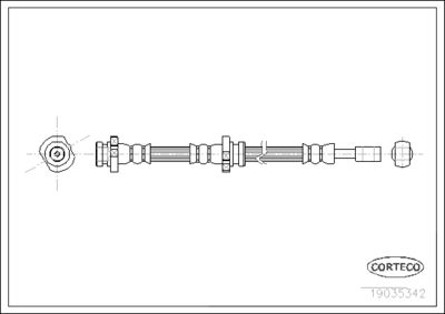 Brake Hose CORTECO 19035342