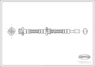 Brake Hose CORTECO 19035343