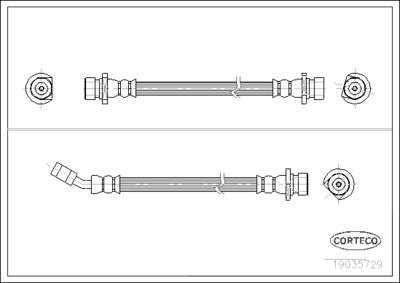 Brake Hose CORTECO 19035729