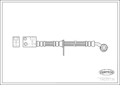 Brake Hose CORTECO 19035730