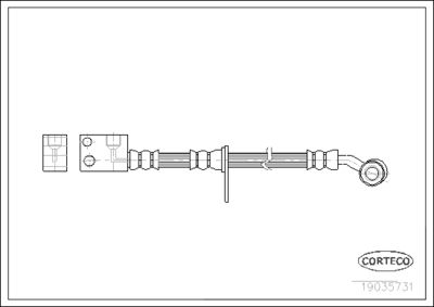 Brake Hose CORTECO 19035731