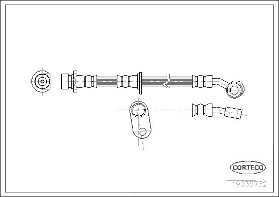 CORTECO 19035732 Brake Hose