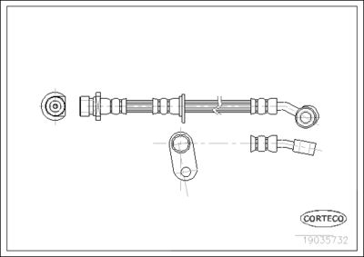 Brake Hose CORTECO 19035732