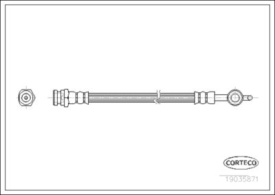 Brake Hose CORTECO 19035871