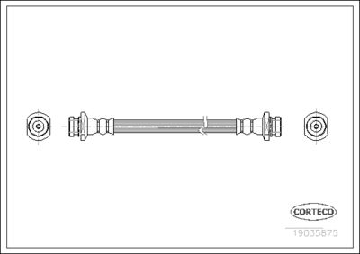 Brake Hose CORTECO 19035875
