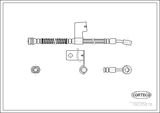 CORTECO 19035878 Brake Hose