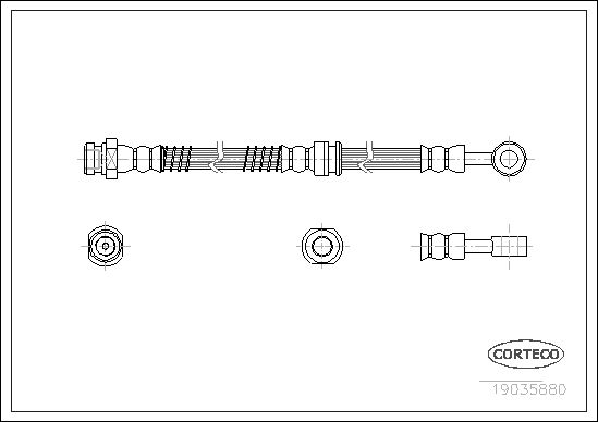 CORTECO 19035880 Brake Hose