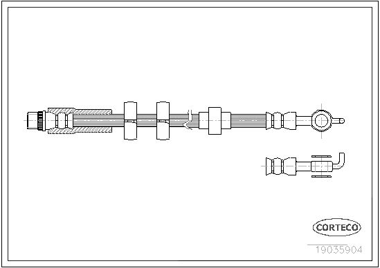 CORTECO 19035904 Brake Hose