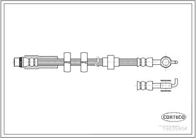Brake Hose CORTECO 19035904