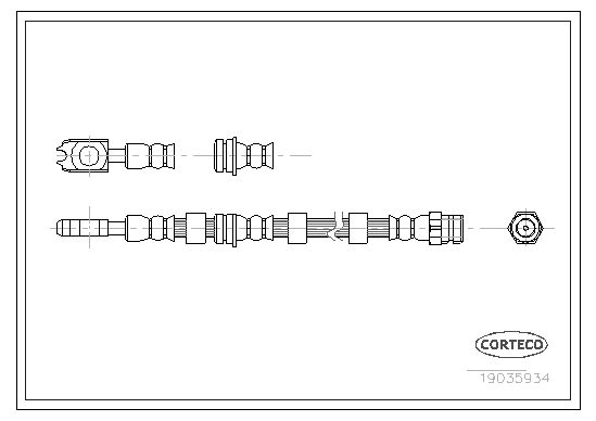 CORTECO 19035934 Brake Hose