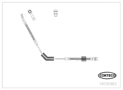Brake Hose CORTECO 19035962