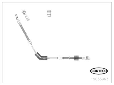 Brake Hose CORTECO 19035963