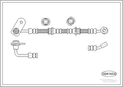 Brake Hose CORTECO 19035967