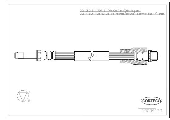 CORTECO 19036133 Brake Hose