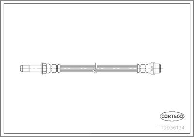 Brake Hose CORTECO 19036134
