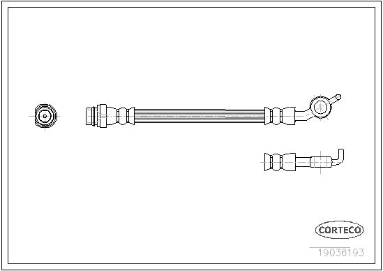 CORTECO 19036193 Brake Hose