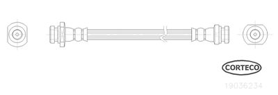 Brake Hose CORTECO 19036234
