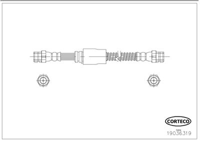 Brake Hose CORTECO 19036319