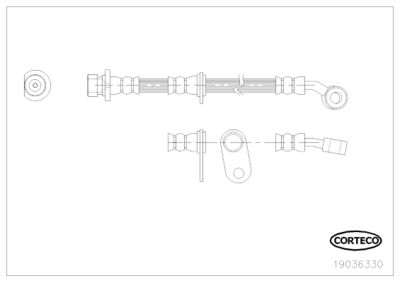 Brake Hose CORTECO 19036330