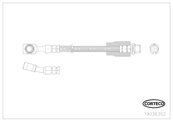 CORTECO 19036352 Brake Hose