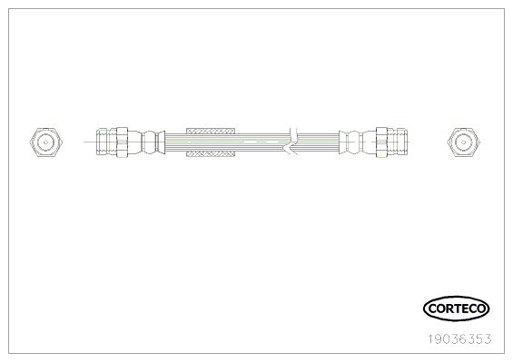 CORTECO 19036353 Brake Hose