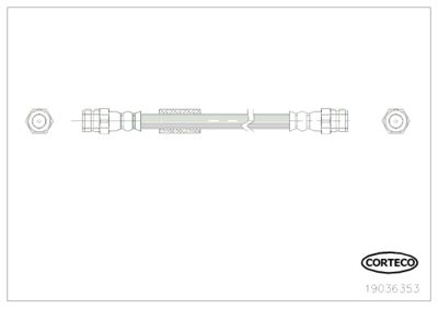 Brake Hose CORTECO 19036353