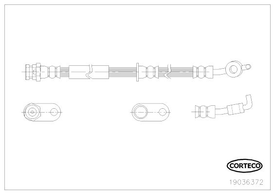 CORTECO 19036372 Brake Hose