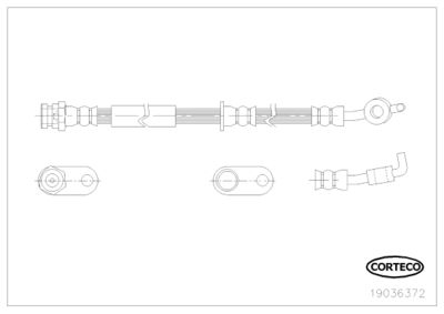 Brake Hose CORTECO 19036372