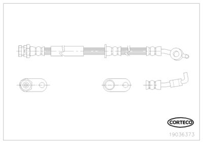 Brake Hose CORTECO 19036373
