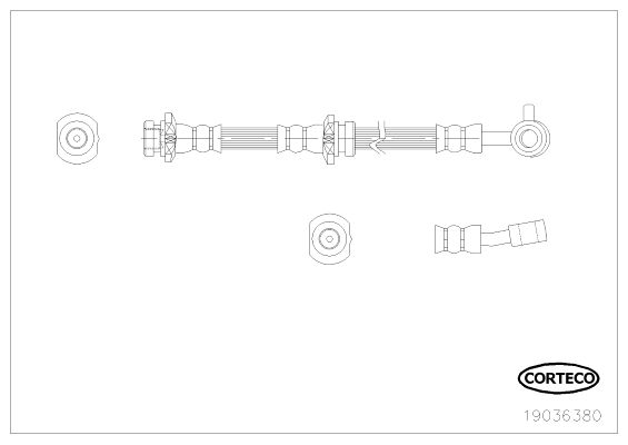 CORTECO 19036380 Brake Hose