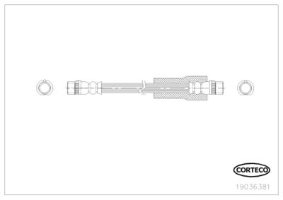 Brake Hose CORTECO 19036381
