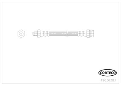 Brake Hose CORTECO 19036383