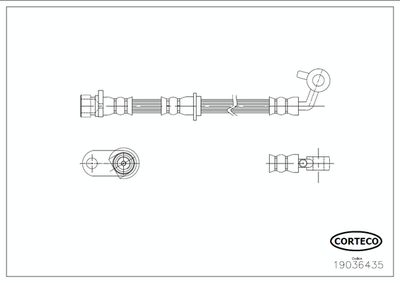 Brake Hose CORTECO 19036435