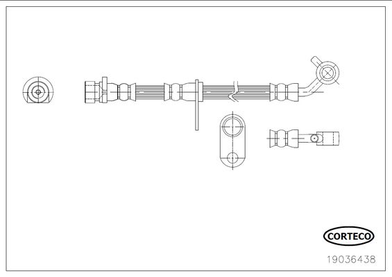 CORTECO 19036438 Brake Hose