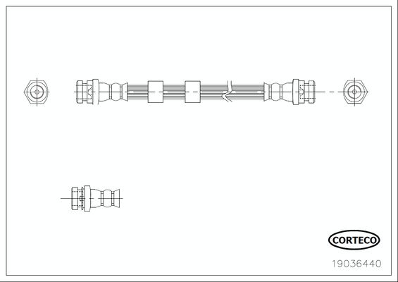CORTECO 19036440 Brake Hose