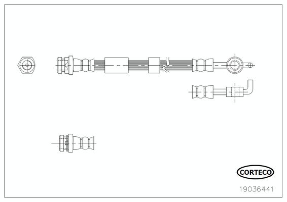 CORTECO 19036441 Brake Hose