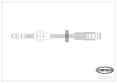 Brake Hose CORTECO 19036502
